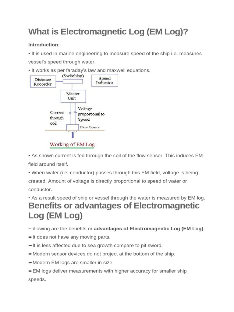 What is Electromagnetic Log | PDF