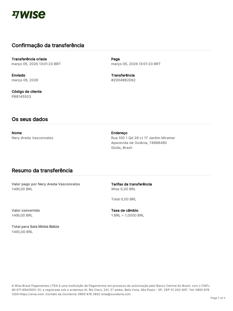 Transfer Receipt | PDF | Economias | Bancos