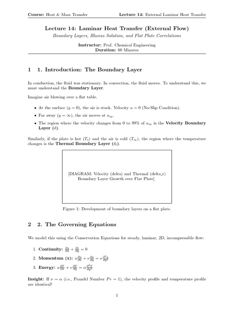 Lecture 14 | PDF | Boundary Layer | Physical Phenomena