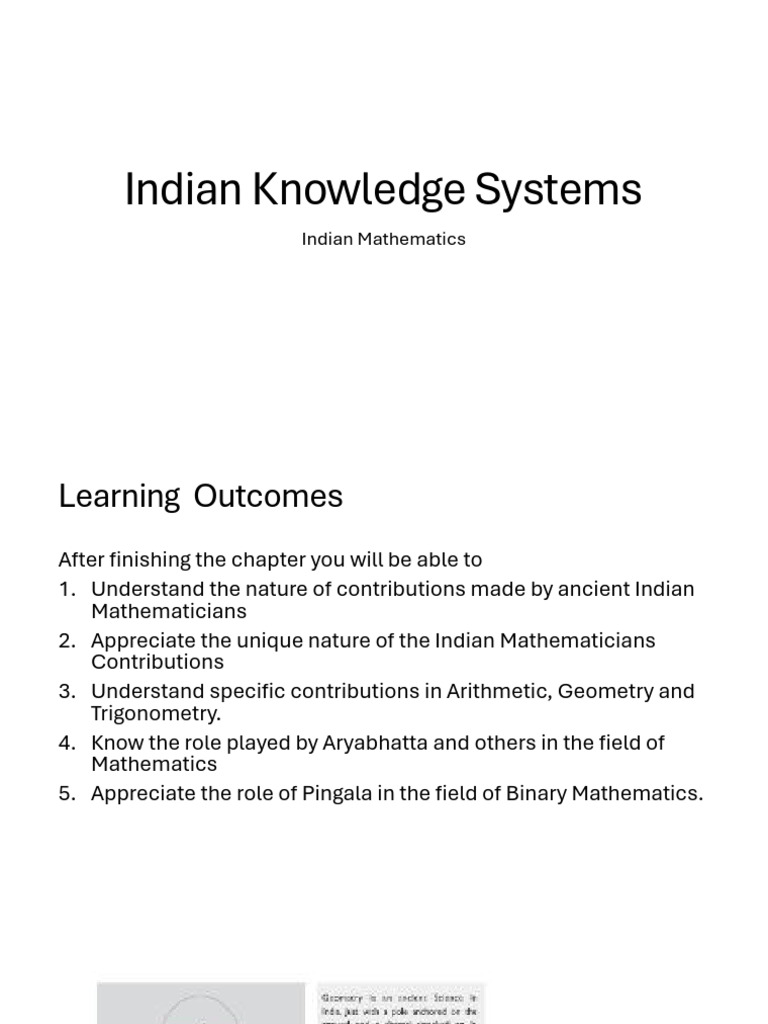 IKS Unit 5 Indian Math | PDF
