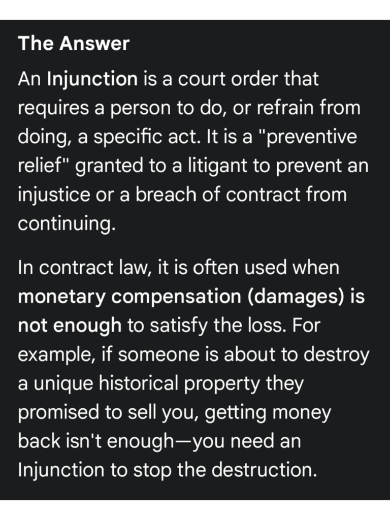 Injunction | PDF