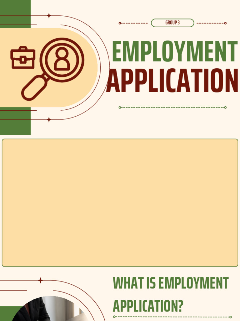 Group 3 Employment Application | PDF | Résumé