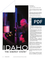 The Energy State: Idaho