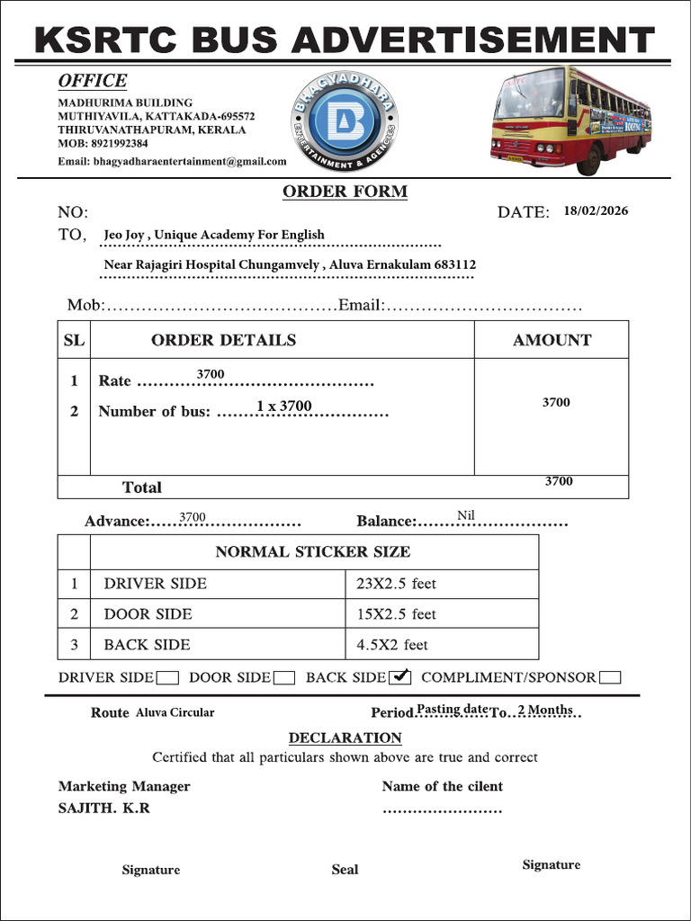 Order Formalva Circular | PDF