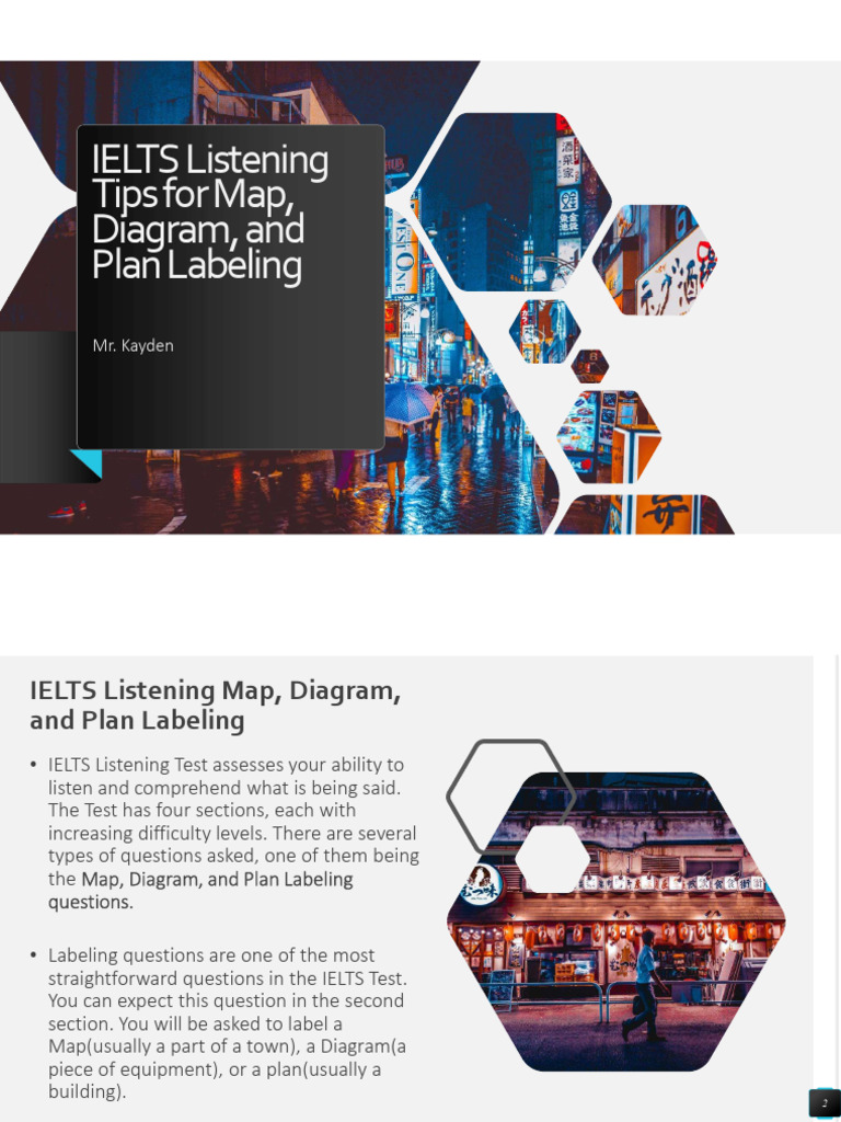 IELTS Listening Tips For Map - Diagram and Plan Labeling | PDF ...