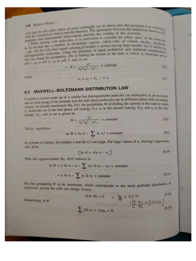 Statistical Mechanics | PDF