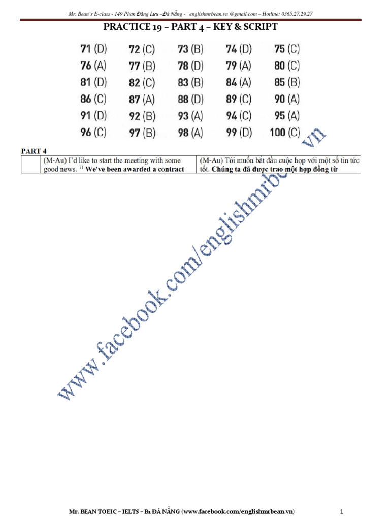 PRACTICE 19 - PART 4 | PDF