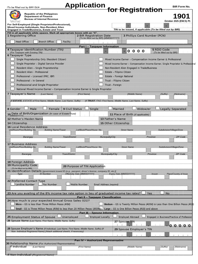 1901 October 2025 ENCS Final | PDF | Taxes | Identity Document