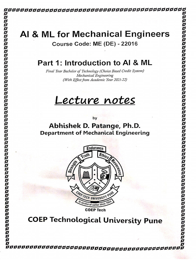 Part1-Introduction To AI & ML | PDF