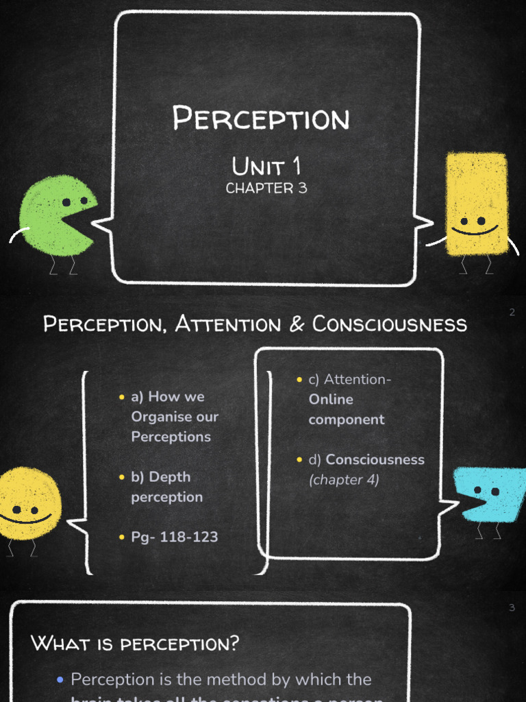 Unit 1 Perception Attention Consciousness 2025.Pptx | PDF