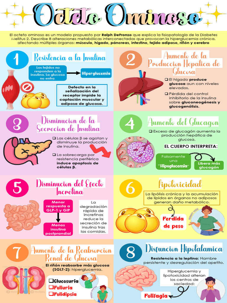 octeto-ominoso-fisiopato | PDF | Insulina | Especialidades Medicas