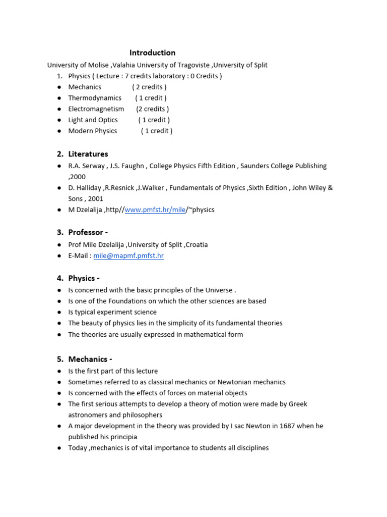 Physics Notes NK | PDF | Force | Mechanics