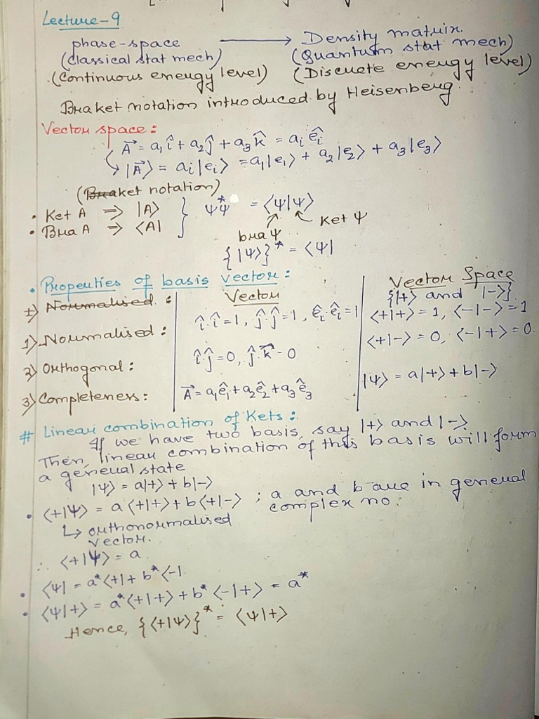 Density Matrix and Quantum Stat Mech Basic Formulation | PDF