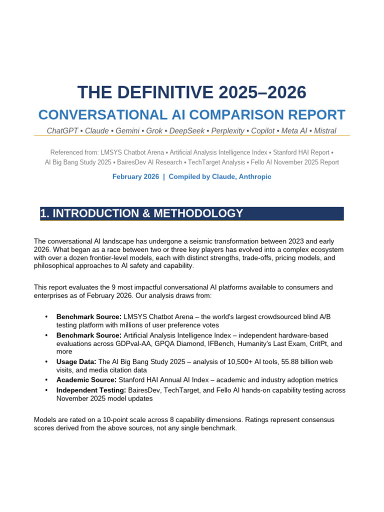 AI Comparison Report 2025 | PDF | Artificial Intelligence ...