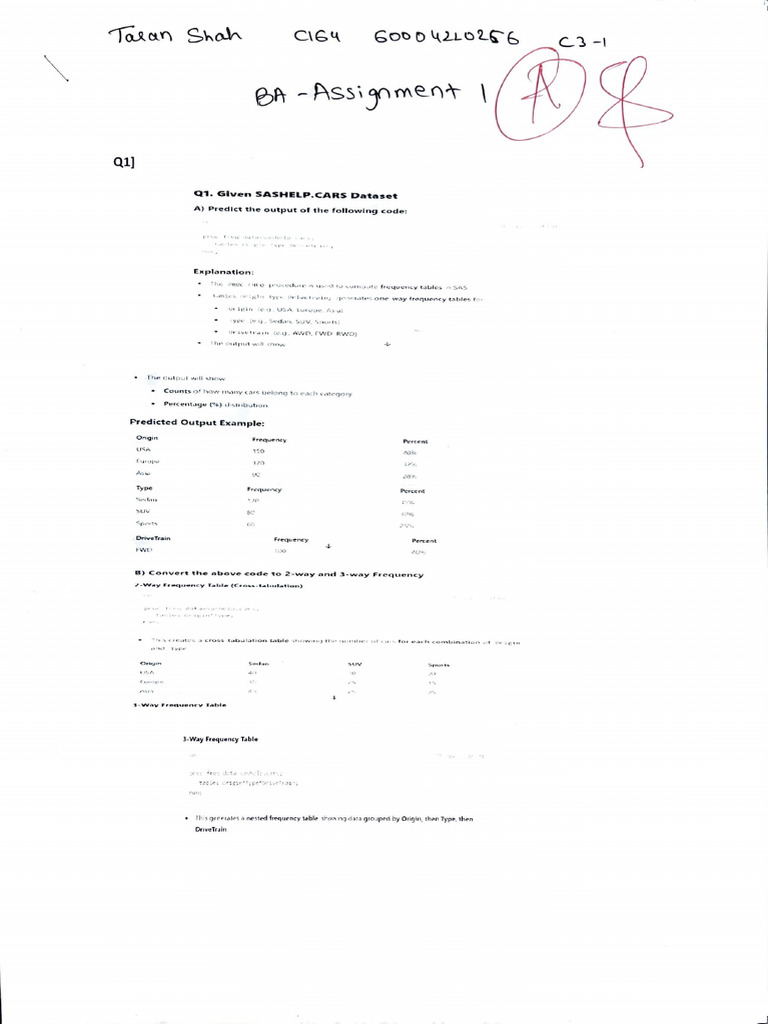 Ba Assignment 1 | PDF