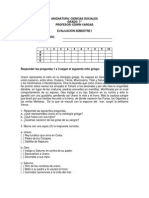 Evaluación Semestral 2012-1 Grado 7°