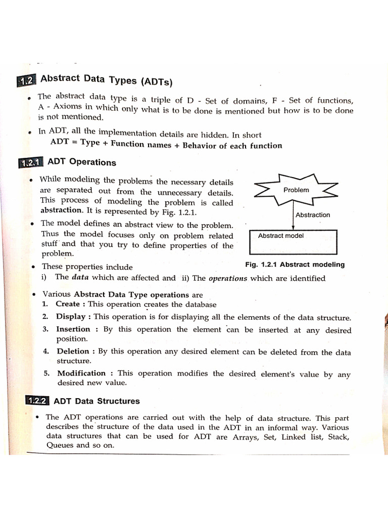 ADT With Operations | PDF
