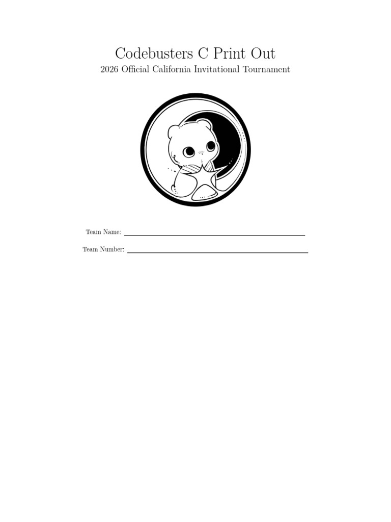 Codebusters C Print Out | PDF