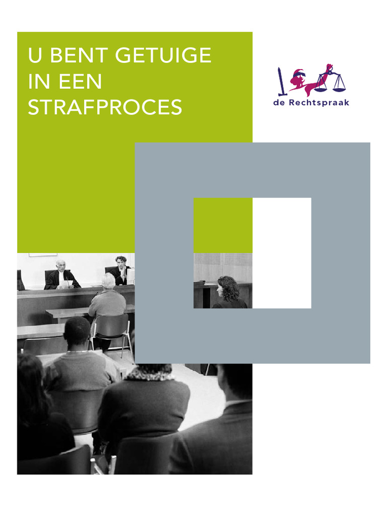 RVDR Com Brochure U Bent Getuige in Een Strafproces | PDF