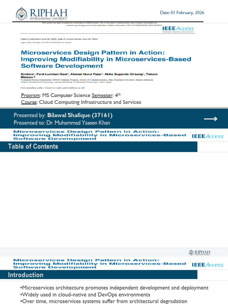 01.02.2026 - Presentation CCI&S - MSCS 4 | PDF | Software Engineering ...