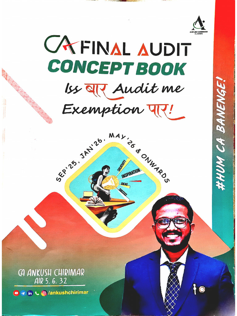 CA Final Ankush Concept Notes May 2026 | PDF