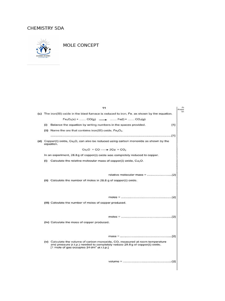 Chemistry Sda | PDF
