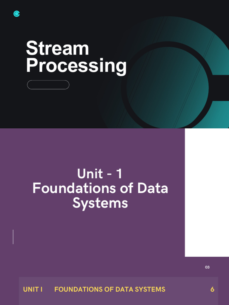 Stream Processing, Data Migration, Transactional Data Processing | PDF ...