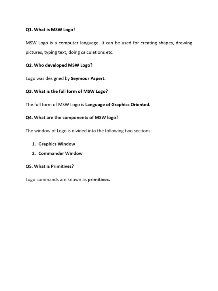 MSW Logo Intro | PDF