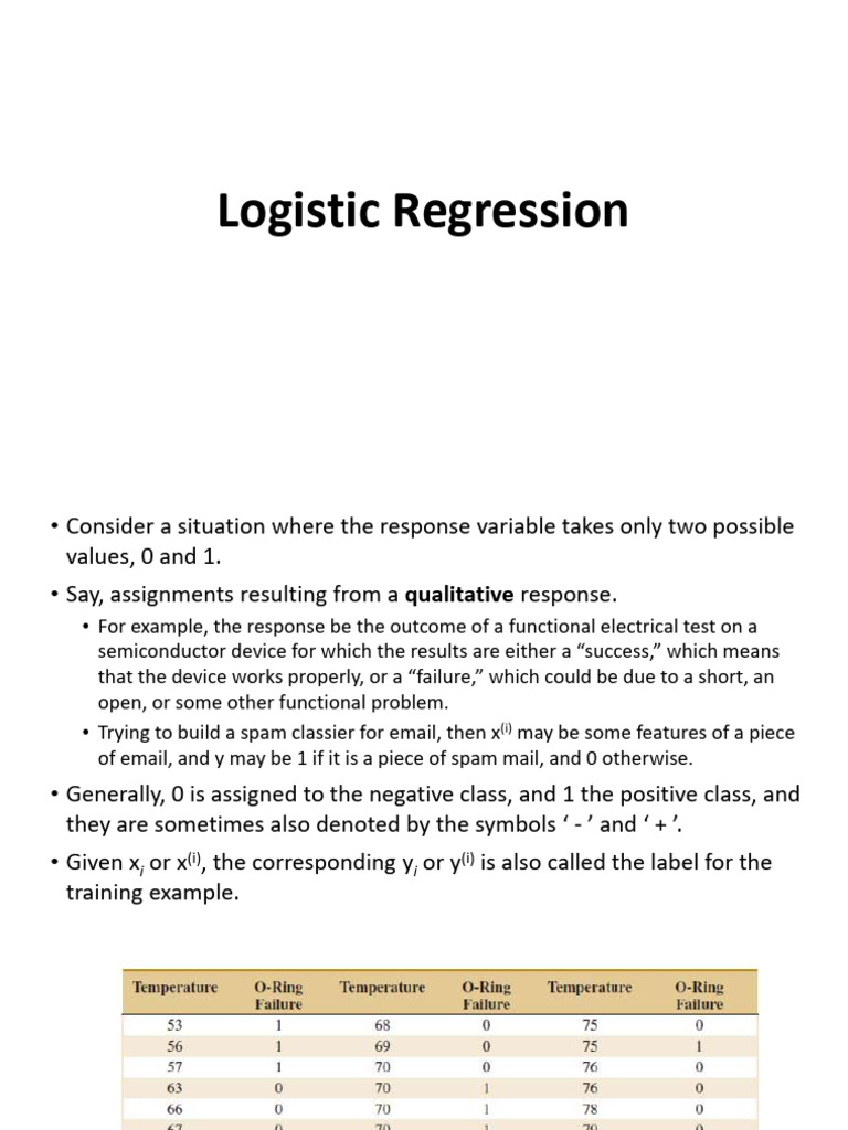 ML Logistic Regression | PDF | Receiver Operating Characteristic ...