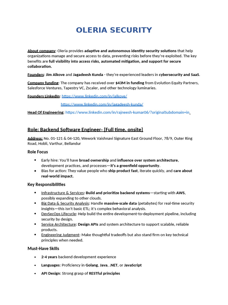 Backend Software Engineer | PDF | Software Engineering | Computer Science