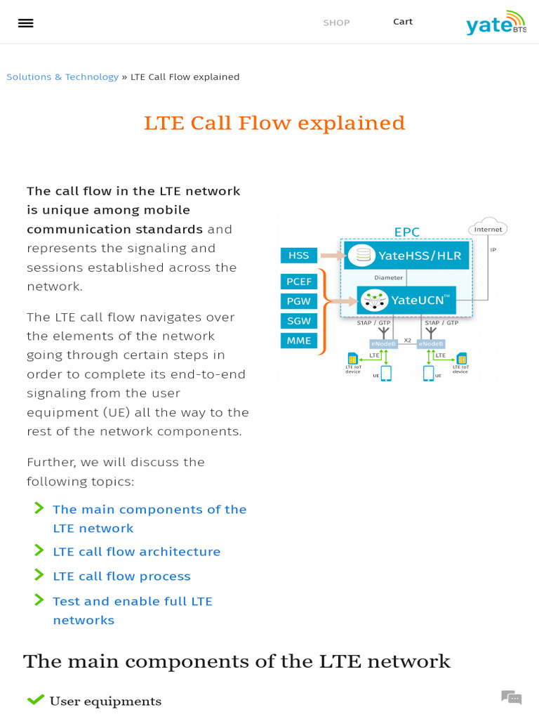 LTE Call Flow Explained - Sessions Rooted Across The Network | PDF ...