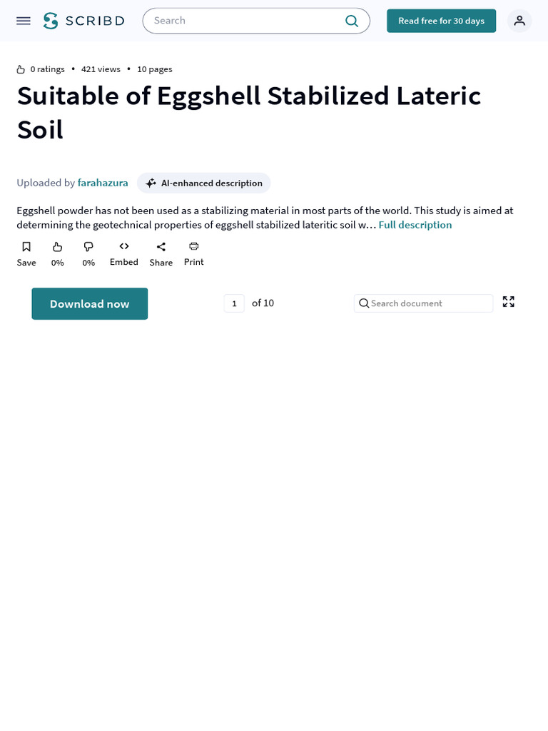 Suitable of Eggshell Stabilized Lateric Soil _ PDF _ Soil _ Fly ...