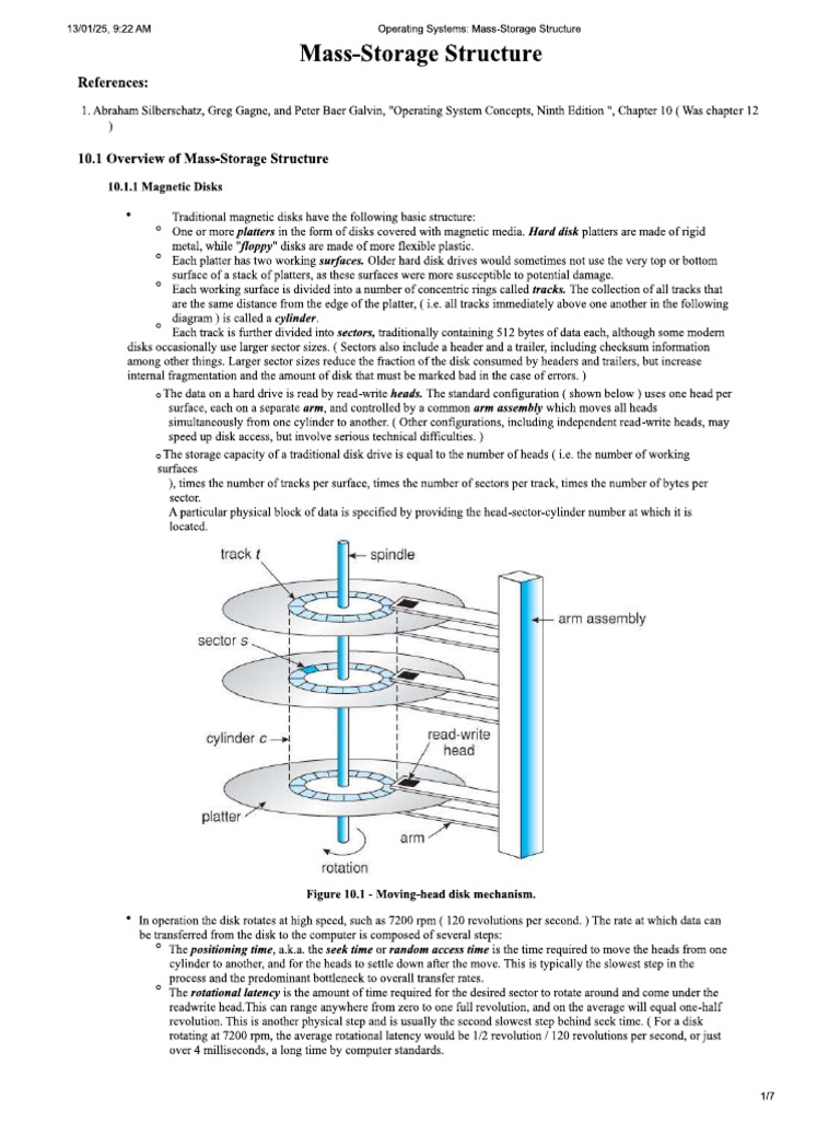 Mass Storage Structure | PDF