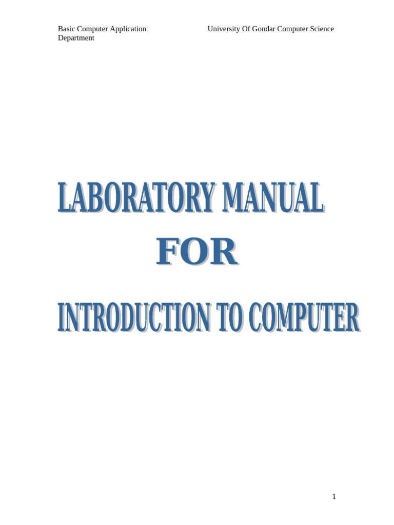 Lab Mannual For Introduction | PDF | Window (Computing) | Graphical ...
