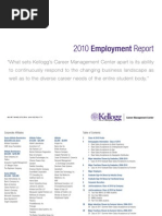2010 Kellogg Employment Report Final | PDF | Career & Growth ...