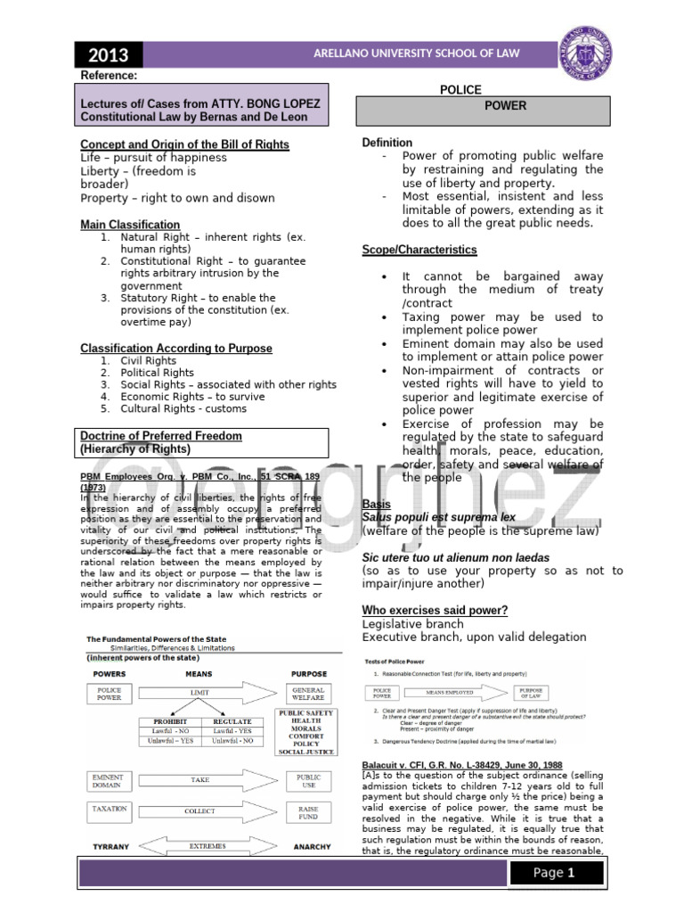 Constitutional Law 2 Reviewer Complete | PDF | Eminent Domain | Just ...