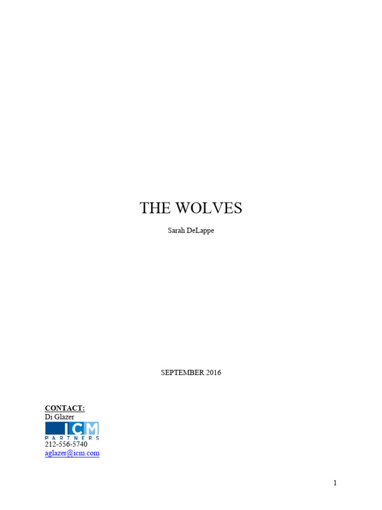 The Wolves - Script | PDF