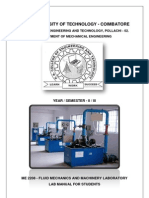 Fluid Mechanics Ans Machinery - Lab Manual