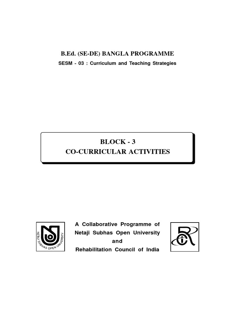 BEd Curriculum and Teaching Strategies | PDF