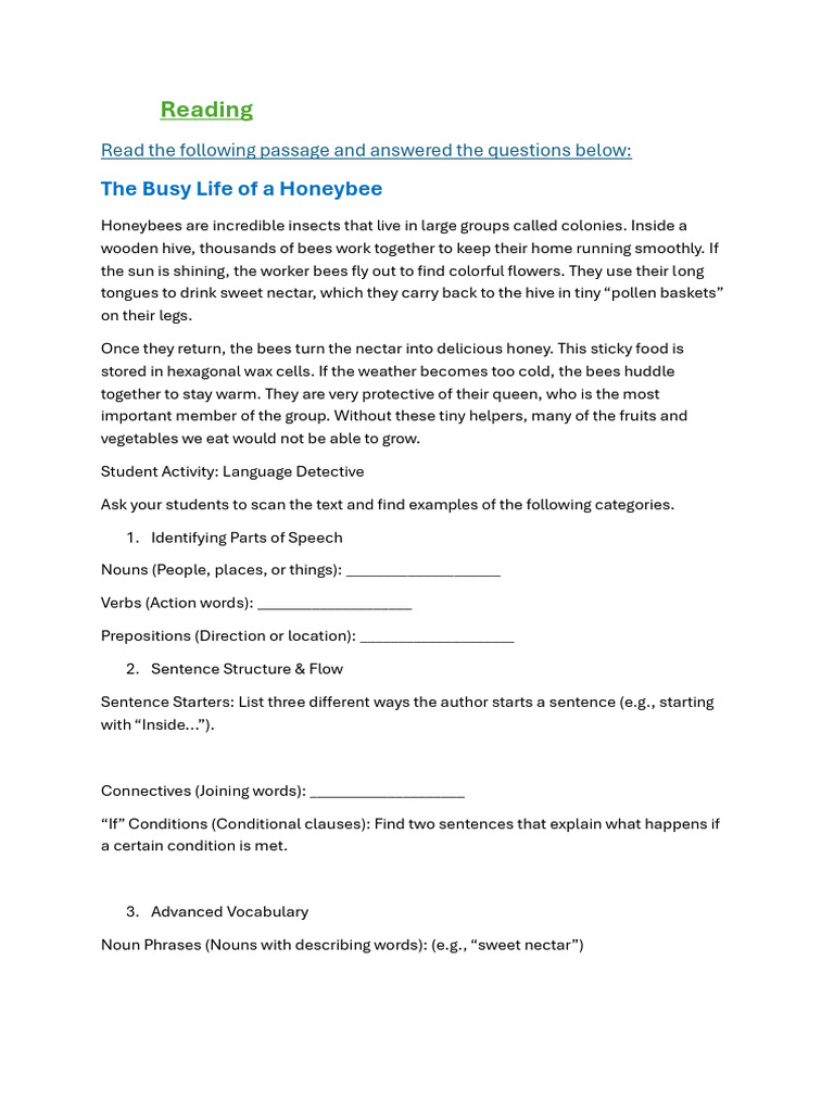 Reading Passage | PDF