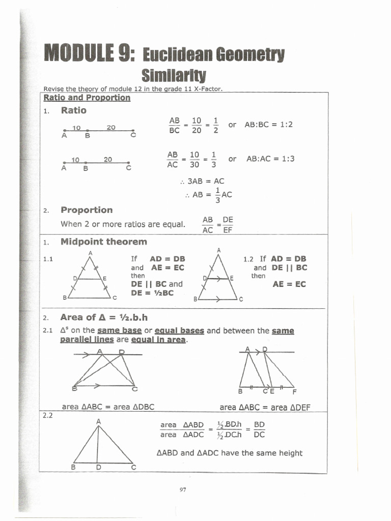 Module 9 - Euclidean Geometry | PDF | Euclidean Plane Geometry ...