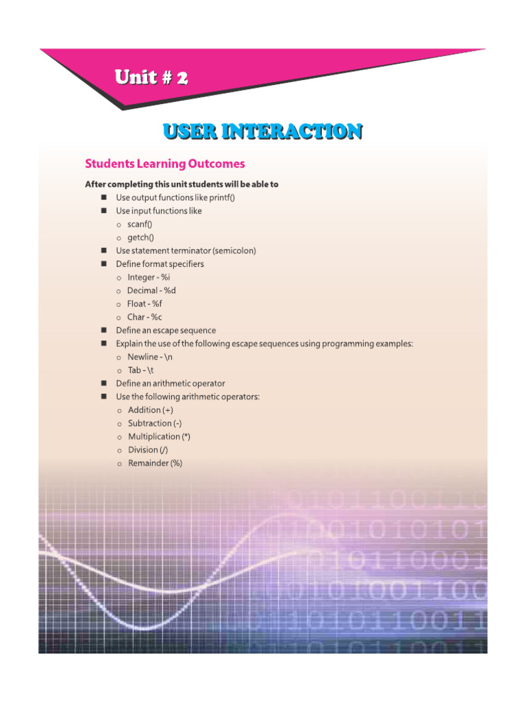 Chapter 2 User Interaction | PDF