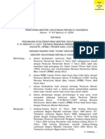 P 43 TH 2009 Tentang Rencana Pemenuhan Bahan Baku