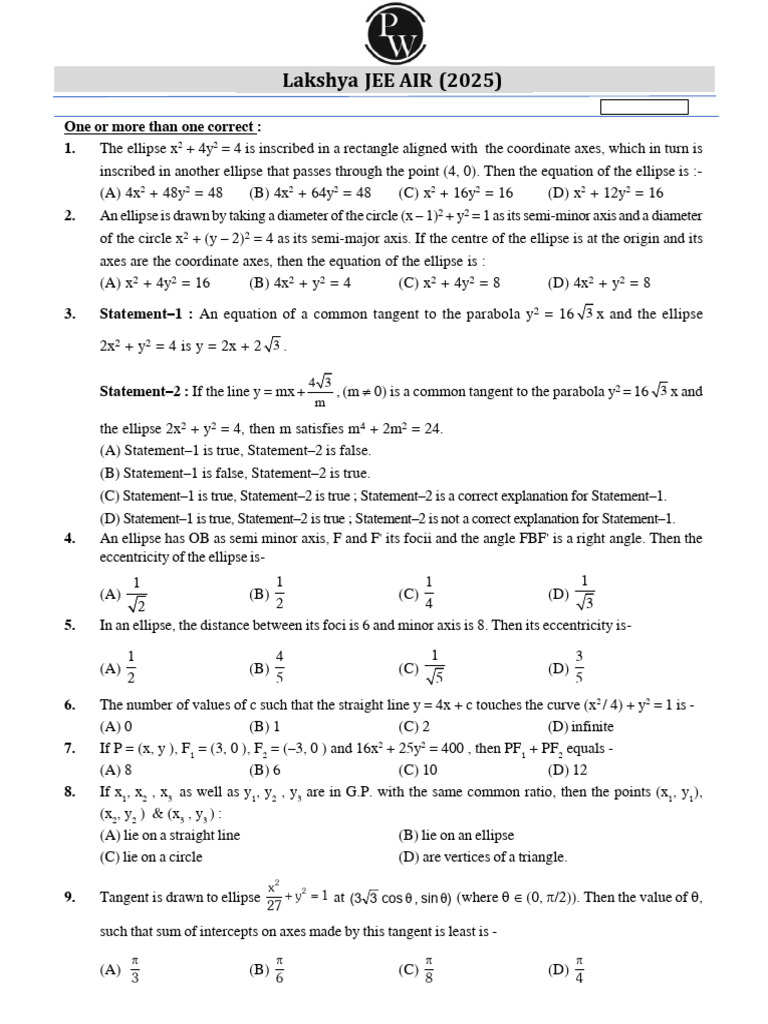 ASSIGNMENT # A - (Ellipse) Nurture - Student | PDF | Ellipse | Circle