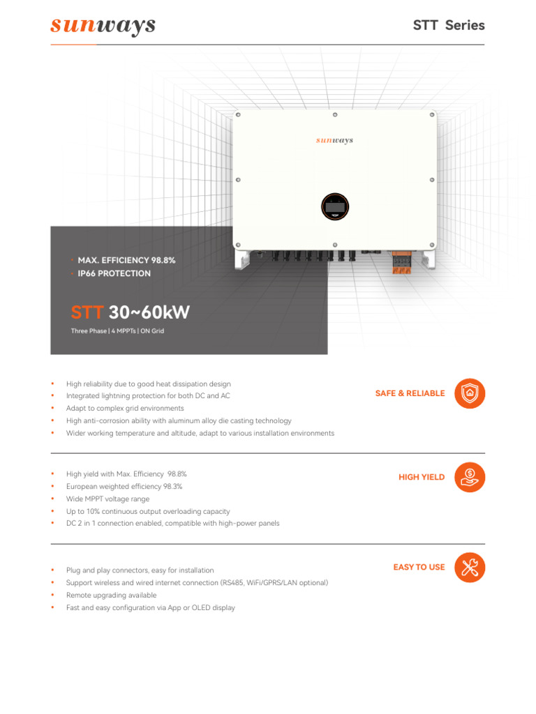 Sws Data Sheet STT 30-60k - en | PDF | Manufactured Goods | Power (Physics)