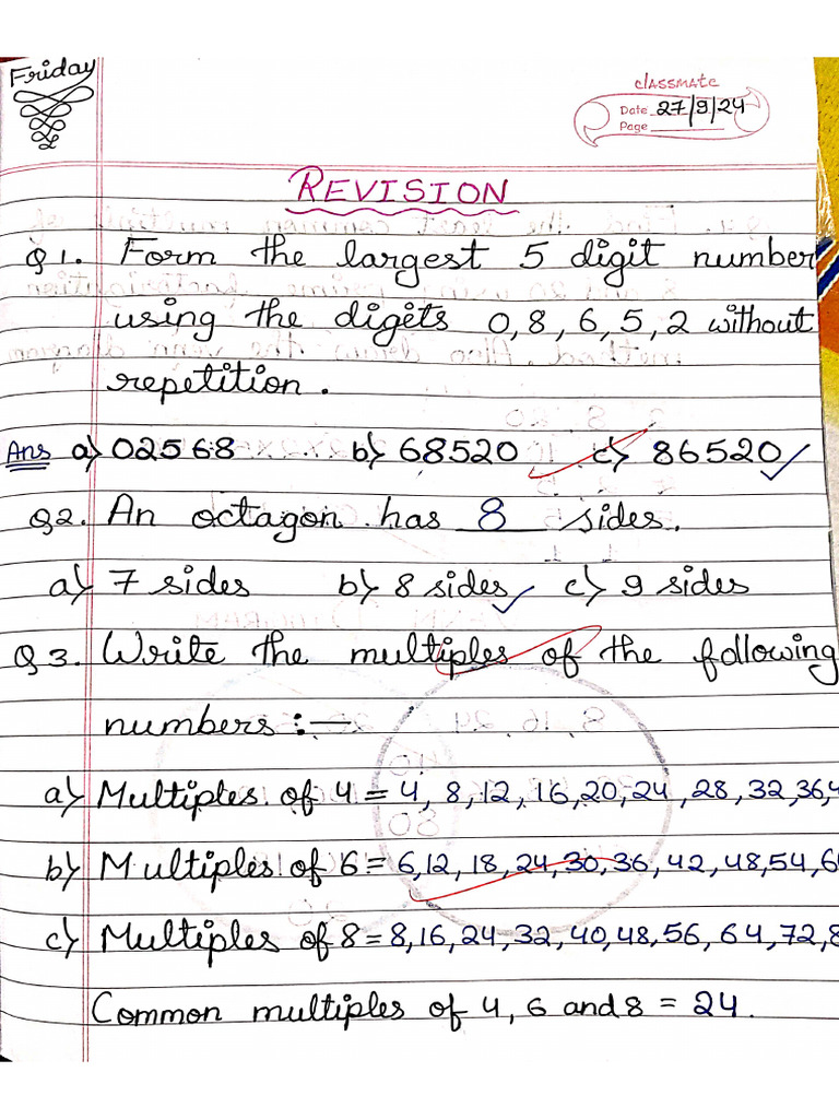 Maths Revision | PDF