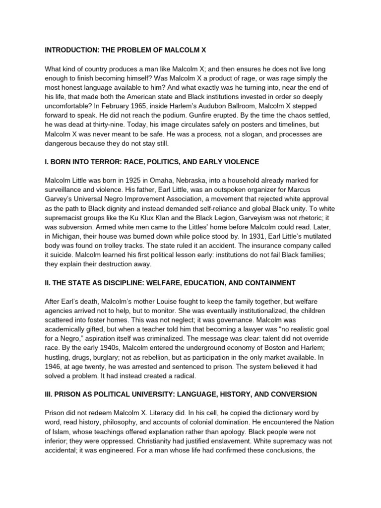 Malcolm X | PDF | Malcolm X | Muhammad Ali
