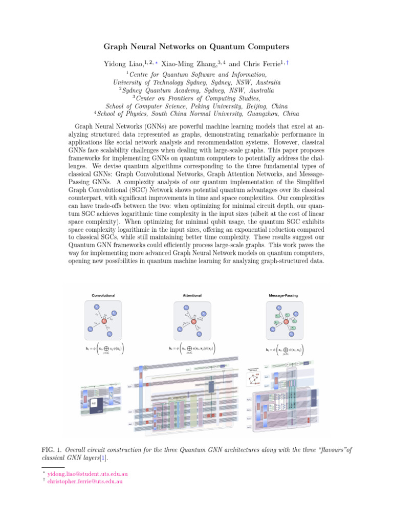 Graph Neural Networks On Quantum Computers | PDF | Quantum Computing ...