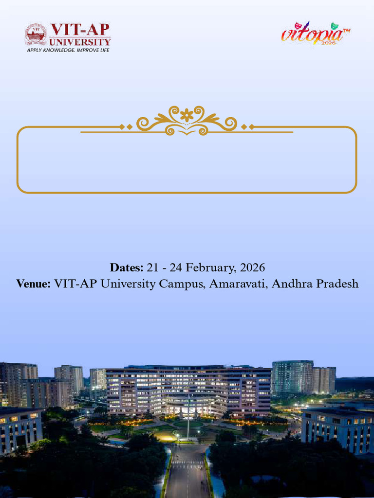 VITopia 2026 Invitation | PDF | Universities And Colleges | Higher ...