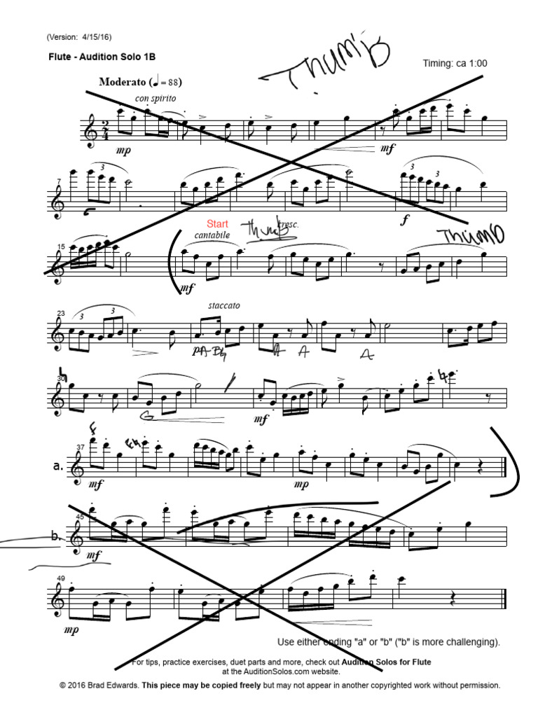 01 Flute Etude | PDF